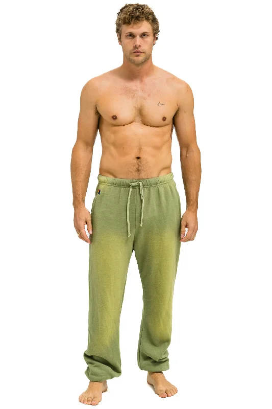 Men’s bold washed top-ESSENTIAL SWEATPANTS - FADED ARMY