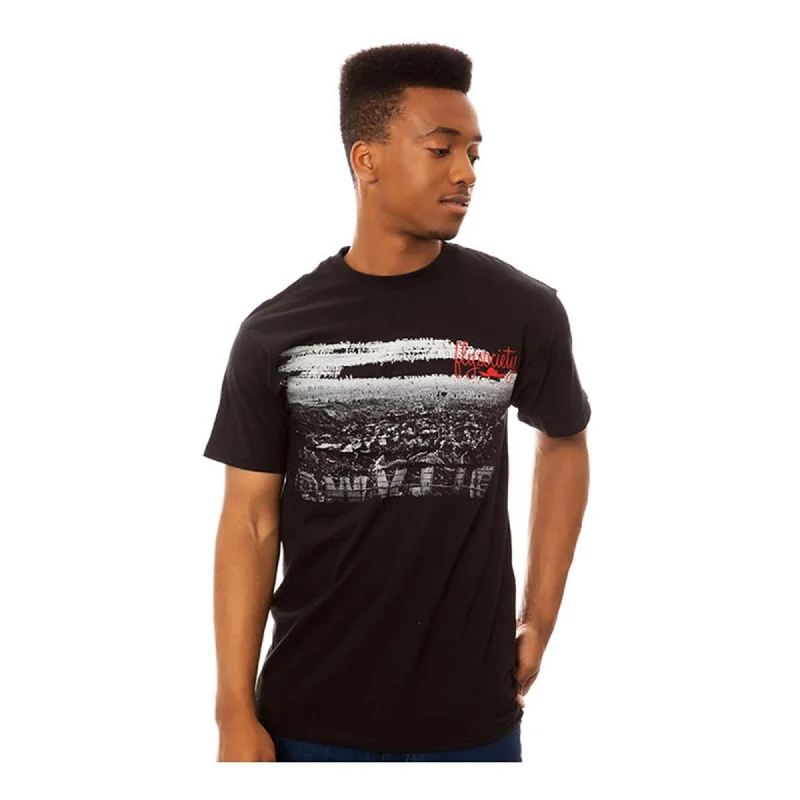 Men’s trendy tie-dye shirt-Fly Society Mens The Skyline Graphic T-Shirt