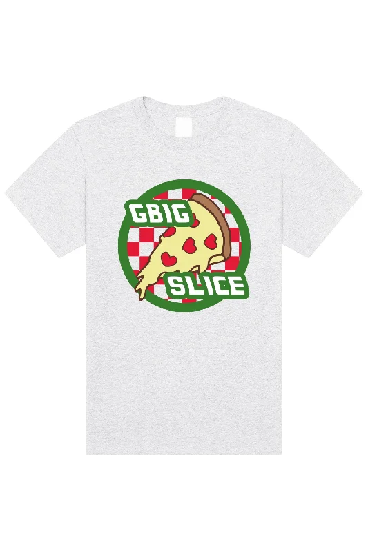 Men’s modern abstract short-sleeve tee-G Big's Pizza Slice Tee