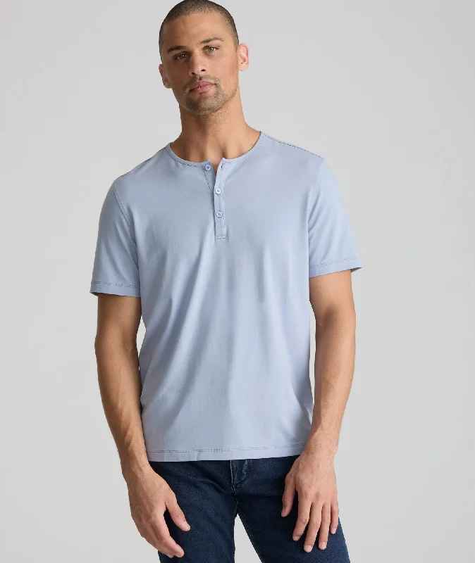 Men’s durable abstract shirt-EcoSoft™ Short-Sleeve Henley