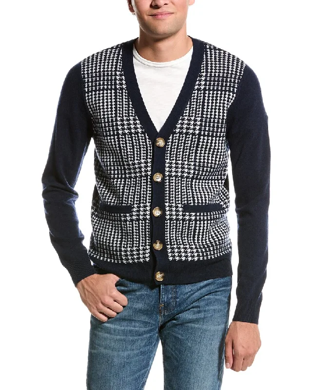 Men’s casual chenille pullover-Kier + J Wool & Cashmere-Blend Cardigan