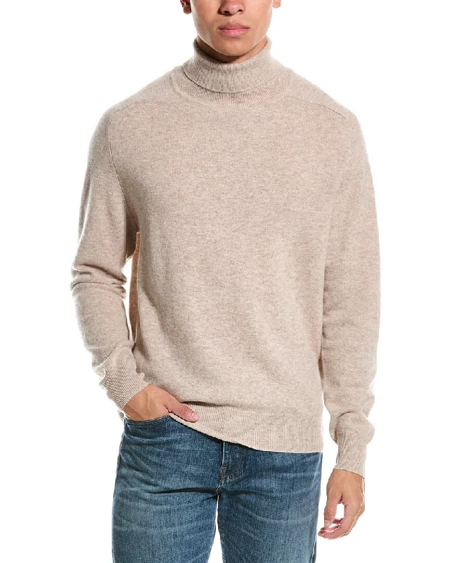 Men’s bold roll-neck sweater-Kier+J Wool & Cashmere-Blend Turtleneck Sweater