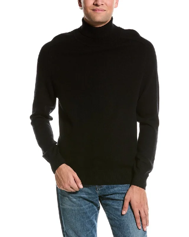 Men’s relaxed merino sweater-Kier + J Wool & Cashmere-Blend Turtleneck Sweater