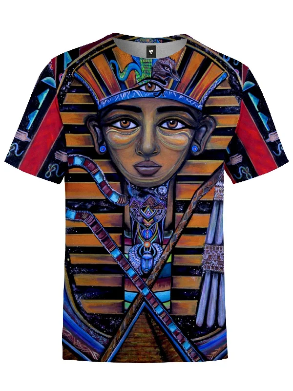 Men’s casual tie-dye shirt-King Tut Unisex Crew