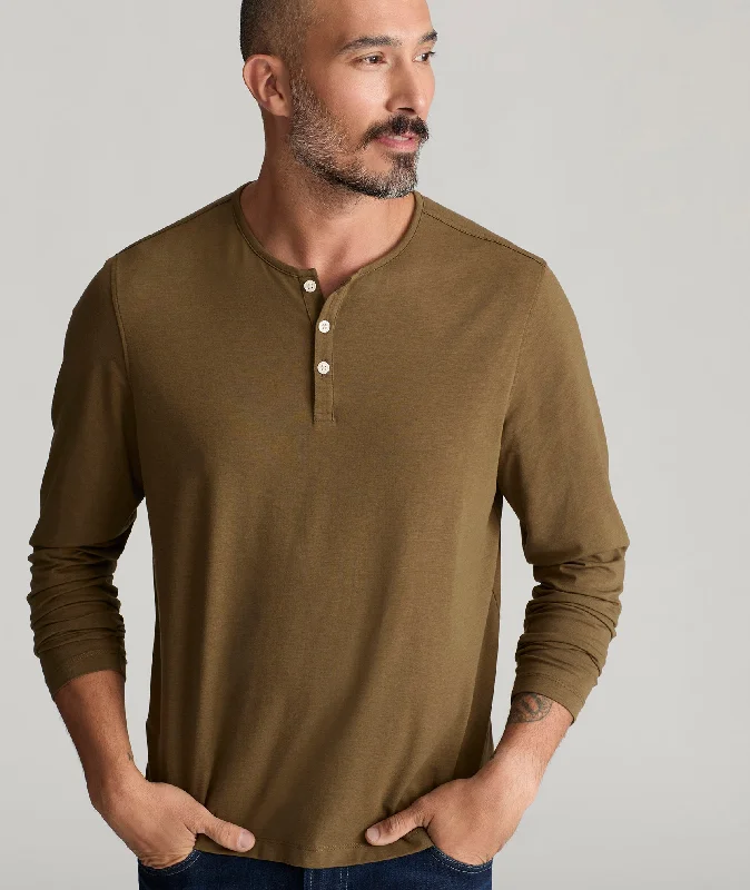 Men’s bright performance shirt-EcoSoft™ Henley