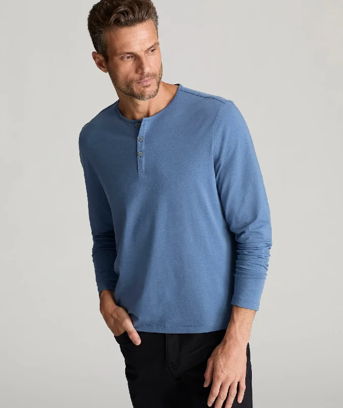 Men’s comfy jersey shirt-EcoSoft™ Henley