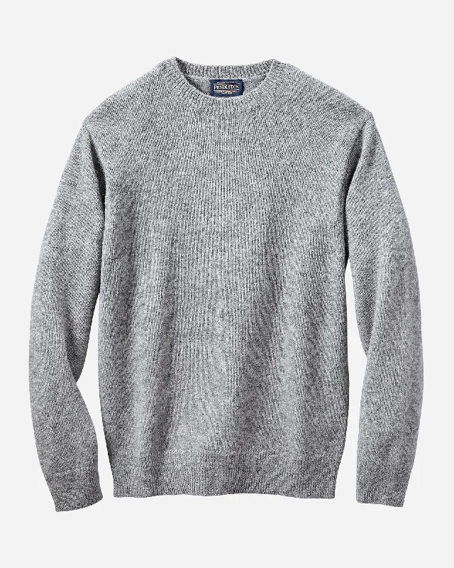 Men’s durable floral top-Men's Shetland Washable Crewneck