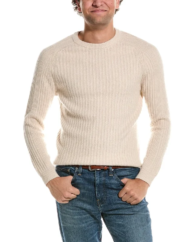 Men’s breathable fair isle sweater-Reiss Millerson Wool-Blend Textured Sweater