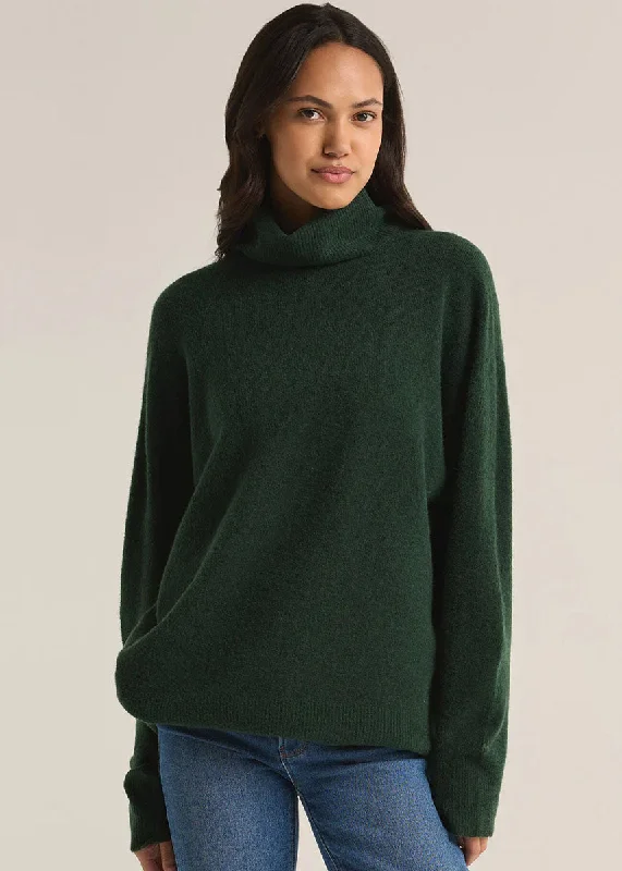 Men’s modern chenille pullover-Richie Sweater - Cyprus Green