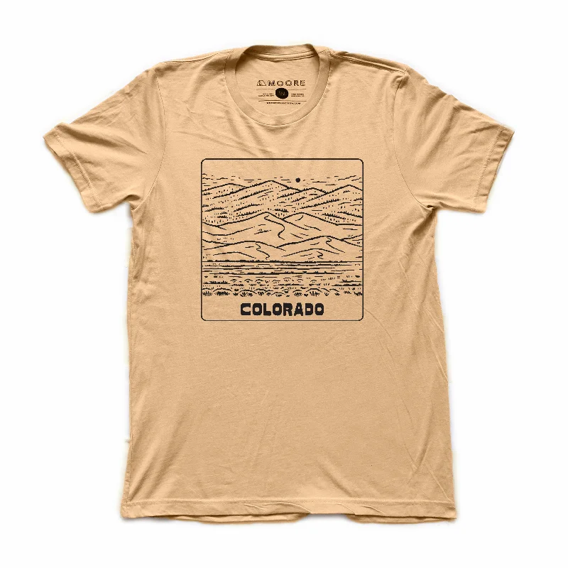 Men’s casual loose-fit shirt-Sand Dunes Tee-Sand Dune