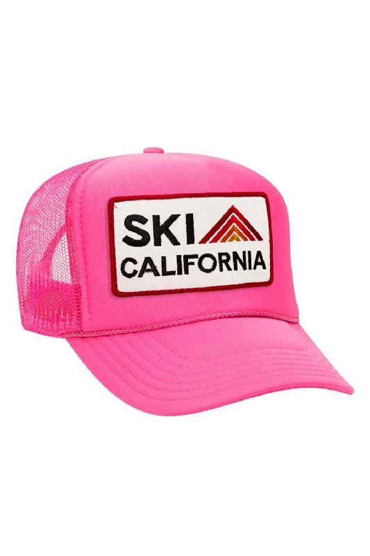 Men’s lightweight mesh top-SKI CALIFORNIA TRUCKER HAT