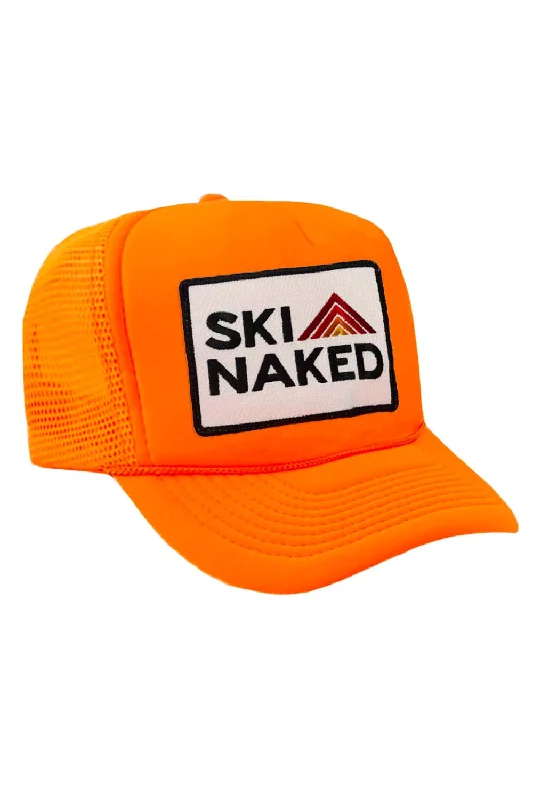 Men’s trendy faded tee-SKI NAKED TRUCKER HAT