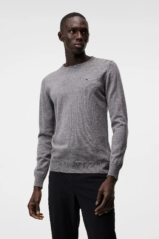 Men’s trendy chenille sweater-Lyle Merino Crew Neck Sweater