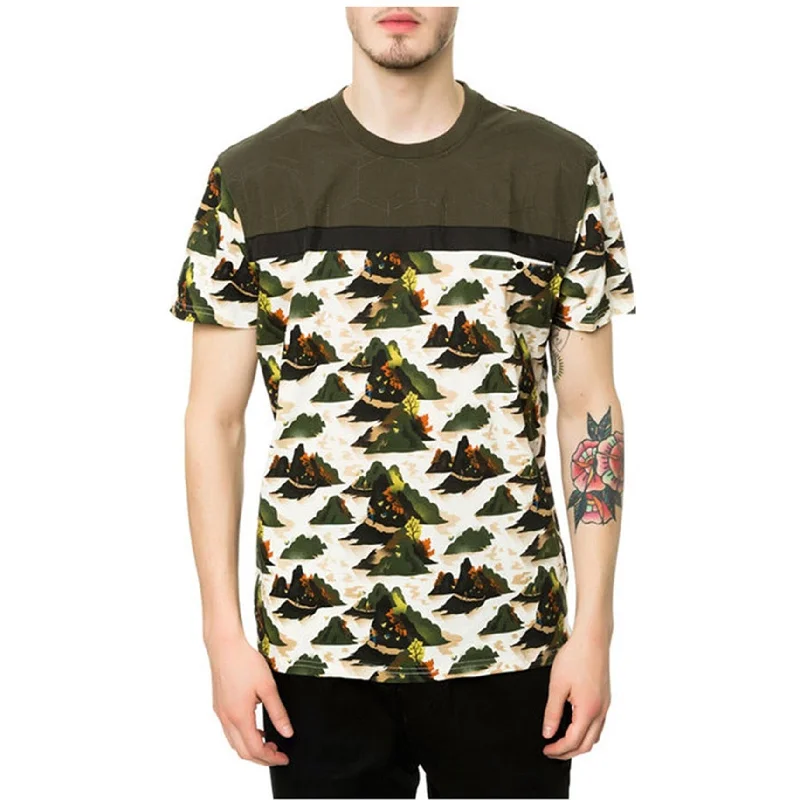 Men’s lightweight camo shirt-Staple Mens The Militech Graphic T-Shirt