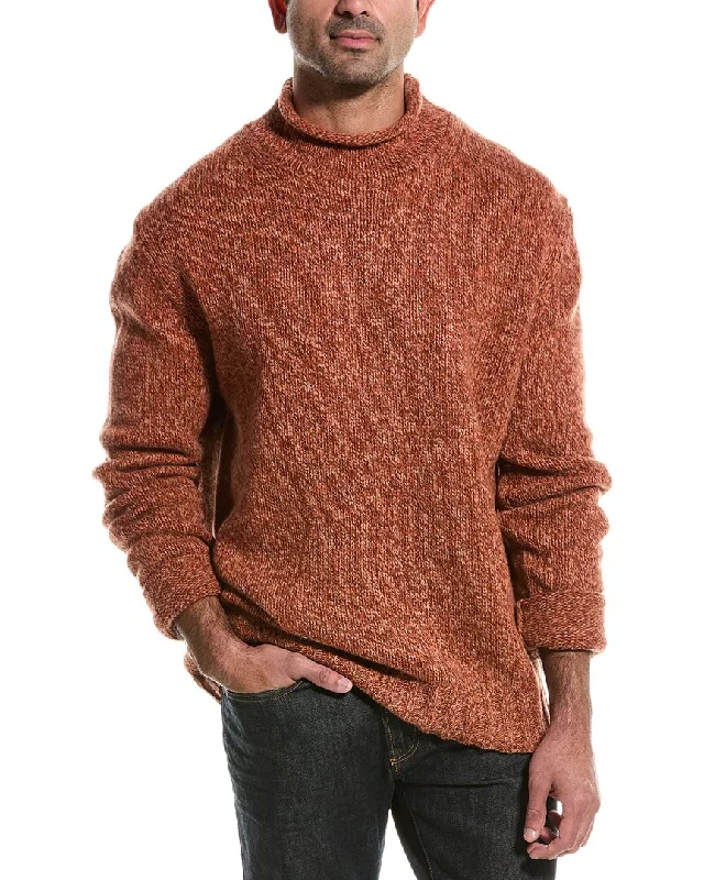 Men’s soft mock-neck pullover-Todd Snyder Roll Neck Sweater