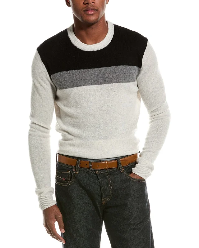 Men’s relaxed henley sweater-Truth Cashmere Crewneck Sweater