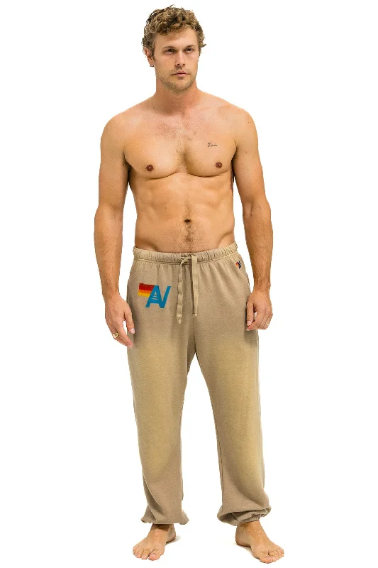 Men’s breathable tie-dye top-VINTAGE LOGO SWEATPANTS - FADED TAN