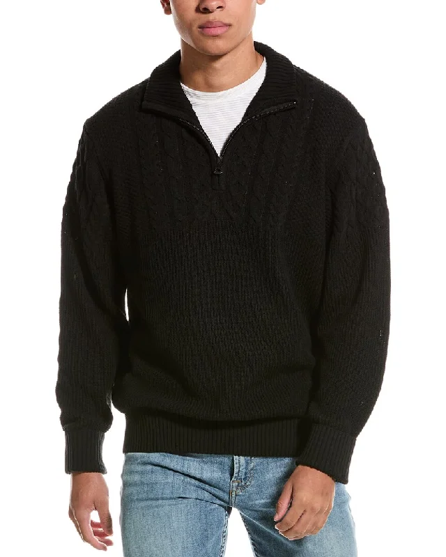 Men’s trendy roll-neck sweater-WEATHERPROOF VINTAGE Holiday Cable Pullover