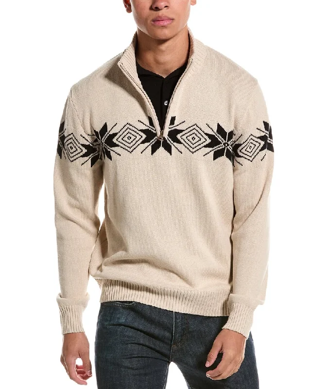 Men’s relaxed aran sweater-WEATHERPROOF VINTAGE The Holiday Pullover