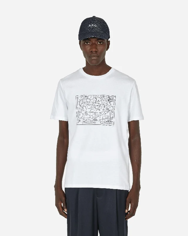 Men’s lightweight geometric top-Carl T-Shirt White