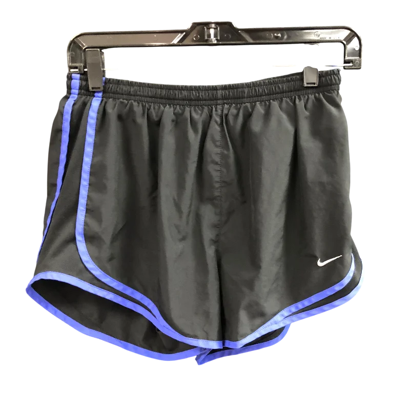 Men’s breathable pleated jeans-Athletic Shorts By Nike In Black & Blue, Size: M