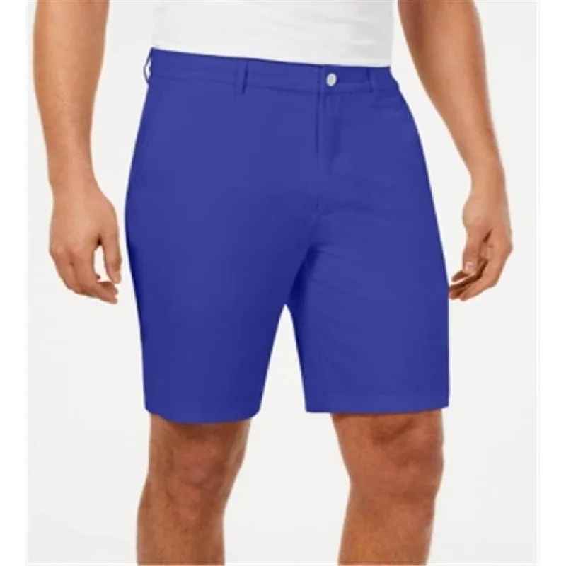 Men’s stylish chino pants-Attack Life by Greg Norman Men's Fuego Workout Fitness Shorts Blue Size 30