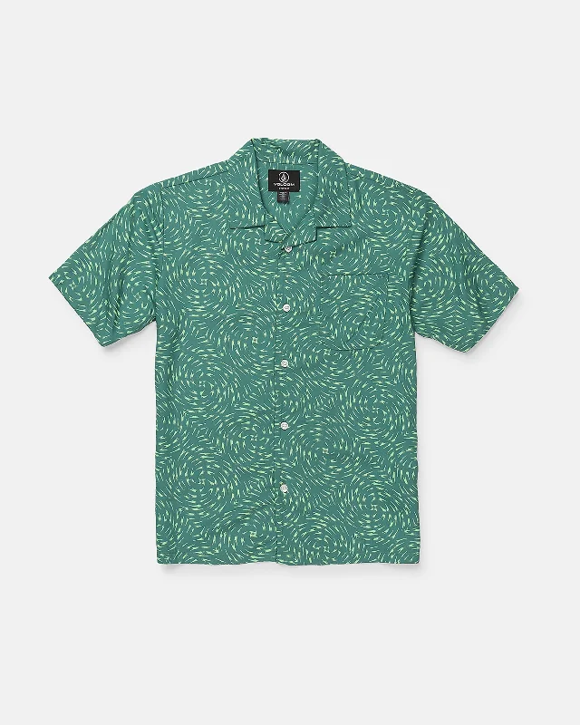 Men’s durable seersucker shirt-Big Boys Packed Up Short Sleeve Shirt - Green