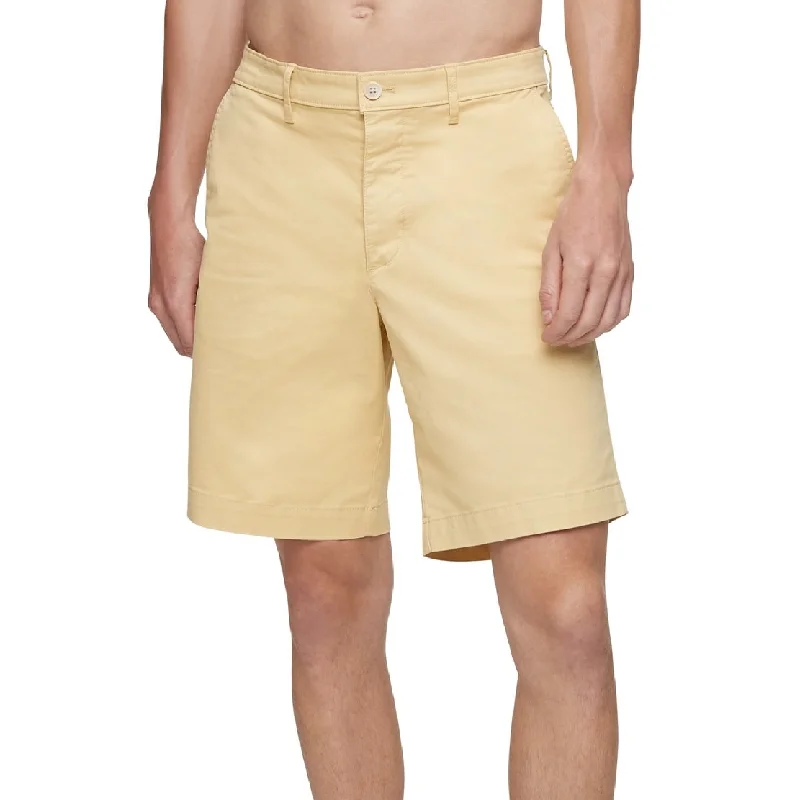 Men’s soft drawstring trousers-Calvin Klein Men's Chino Shorts Yellow Size 40