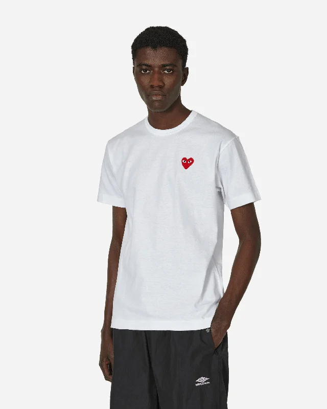 Men’s relaxed tropical shirt-Heart T-Shirt White