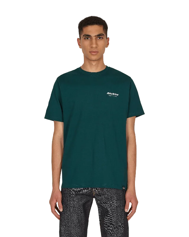 Men’s modern abstract short-sleeve tee-Reworked T-Shirt Green