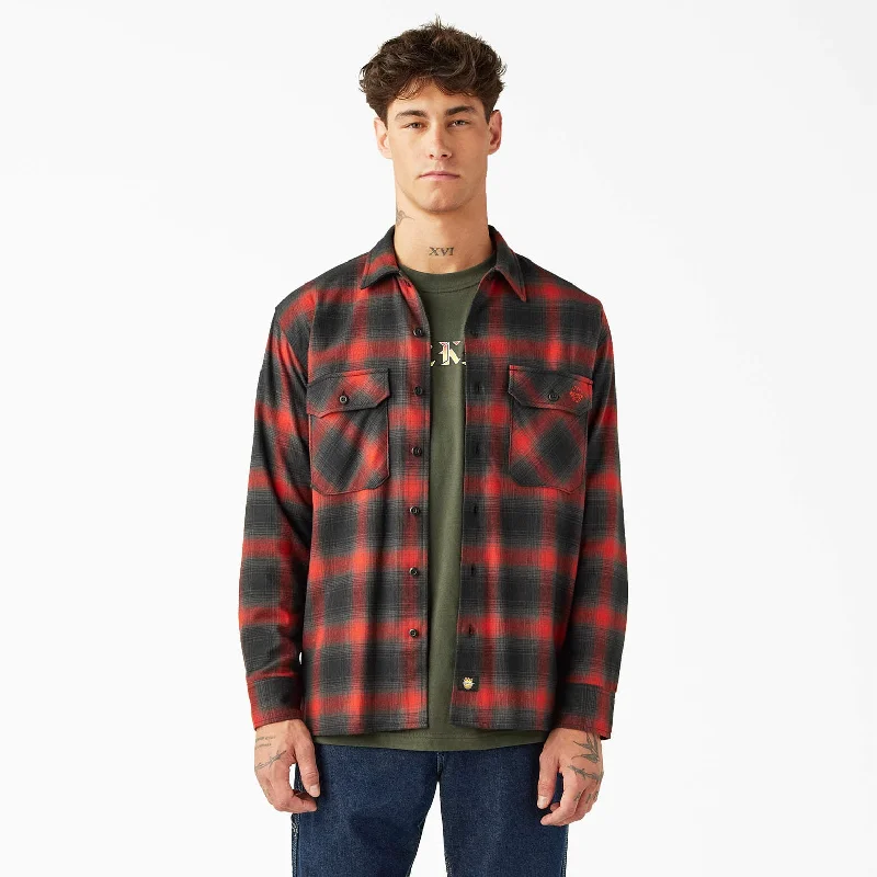 Men’s breathable seersucker shirt-Dickies X Spitfire Flannel Shirt