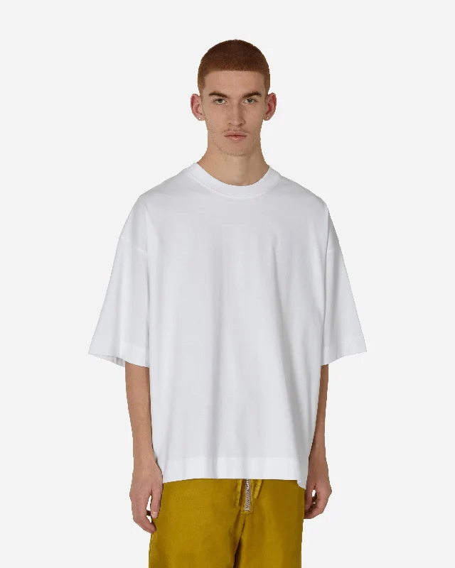 Men’s relaxed graphic short-sleeve shirt-Oversized T-Shirt White