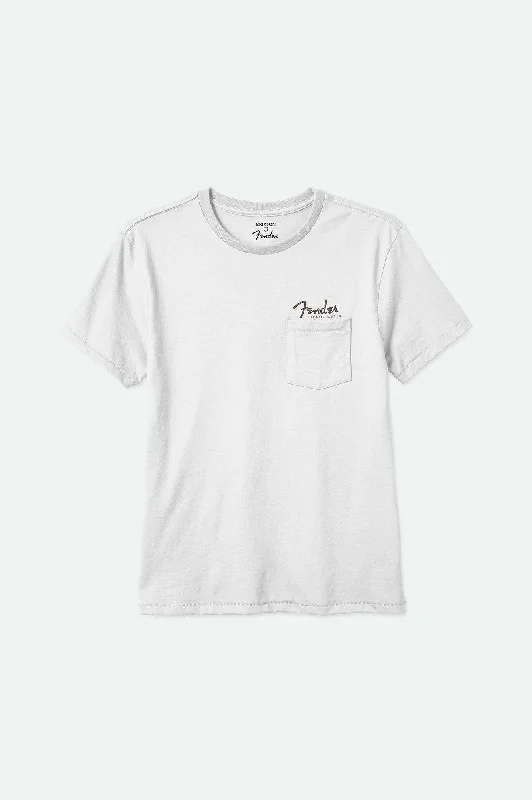 Men’s slim-fit solid top-Fender Volume S/S Pocket T-Shirt - White