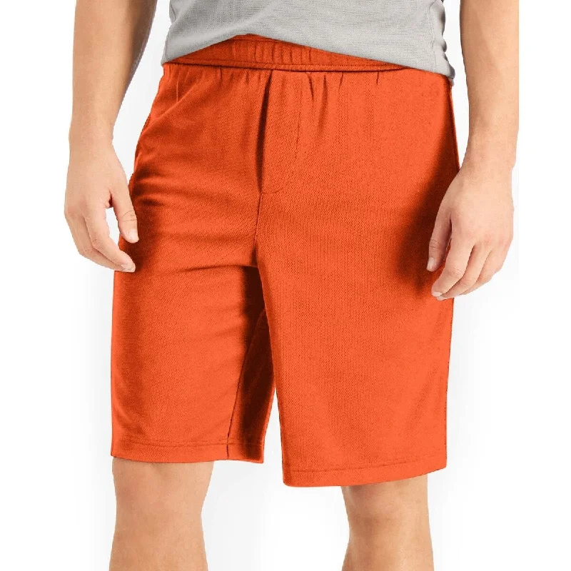 Men’s bold corduroy trousers-ID Ideology Men's Mesh Break Shorts Orange Size Small