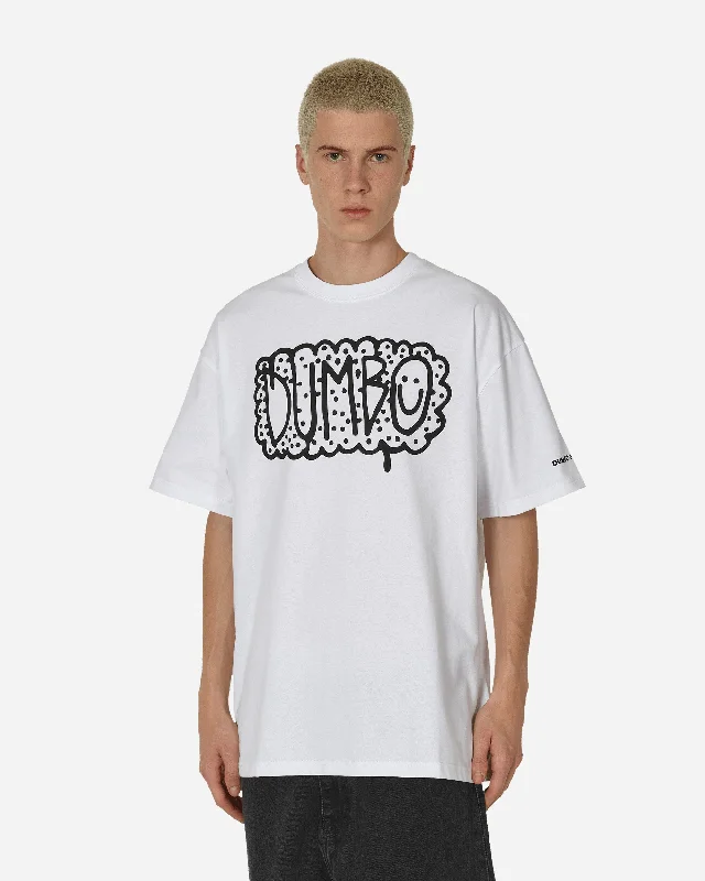 Men’s bright patterned top-DUMBO Milano Imperfecta T-Shirt White