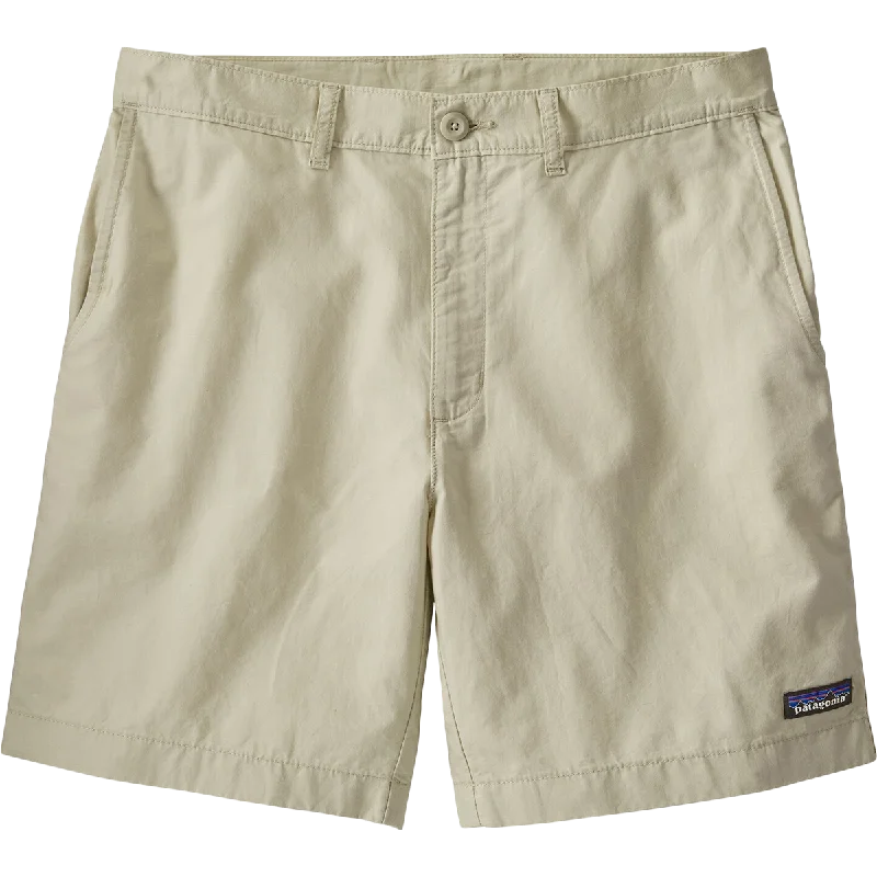 Men’s slim linen pants-Men's Lightweight All-Wear Hemp Shorts 8"