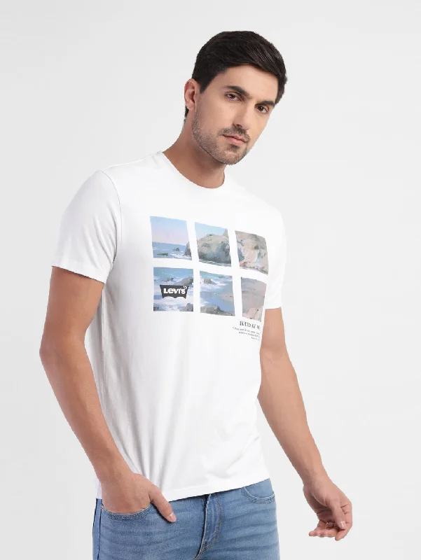 Men’s soft faded top-Men's Graphic Slim Fit T-shirt