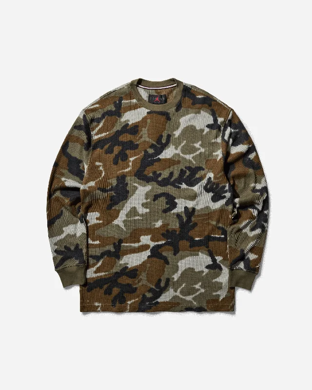 Men’s vintage logo shirt-Men's MVP Camo Longsleeve Top Light Olive / Sail