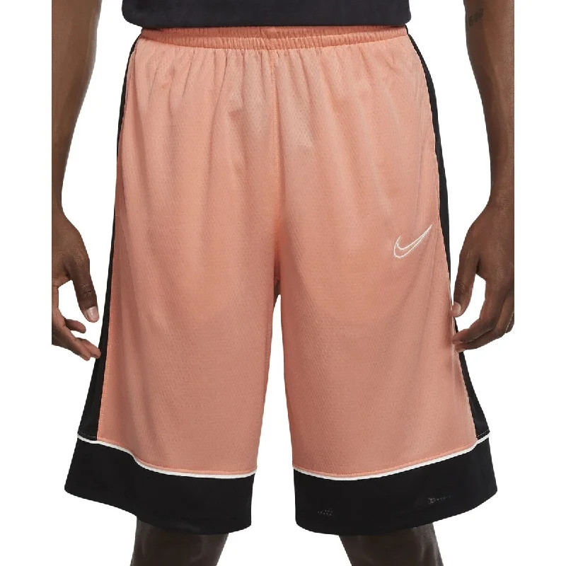 Men’s casual pleated pants-Nike Men's Fastbreak Dri Fit Basketball Shorts Pink Size Medium