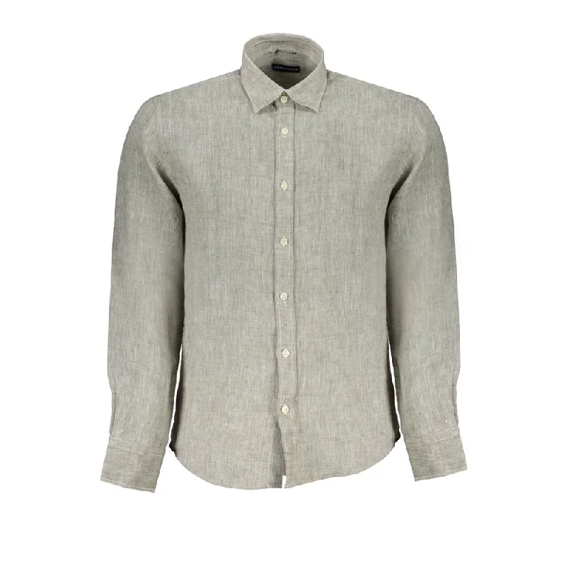 Men’s modern gingham shirt-North Sails  Linen Men's Shirt