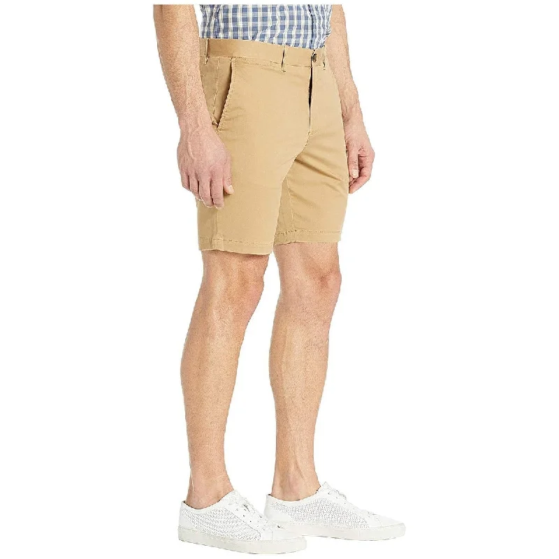 Men’s modern utility trousers-Original Penguin Men's Stretch Cotton Twill Shorts Beige Size 33