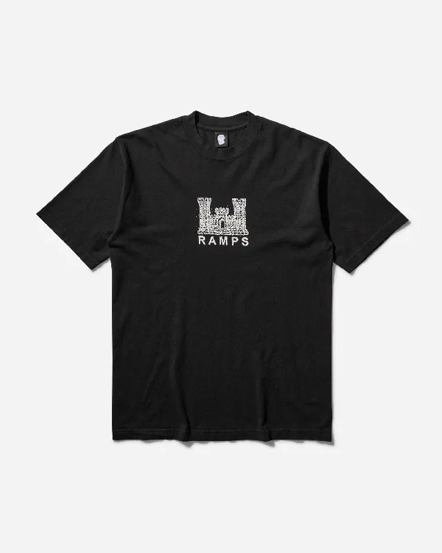 Men’s soft jersey tee-Men's Castle T-Shirt Black