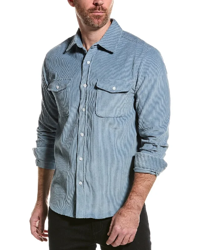 Men’s comfy twill shirt-Reiss Bonucci Shirt