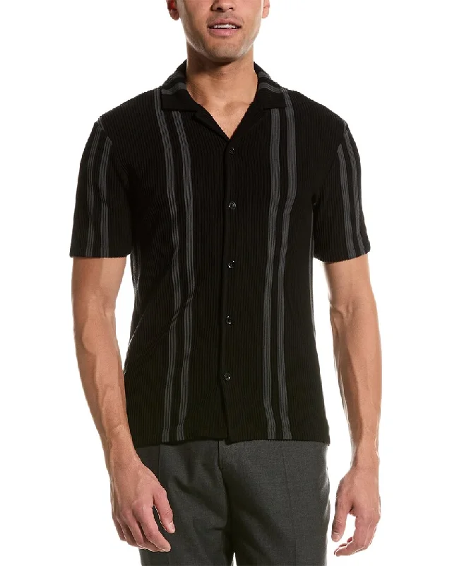 Men’s lightweight herringbone shirt-Reiss Castle Shirt