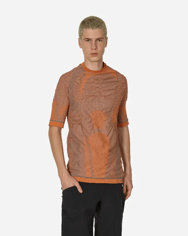 Men’s soft tie-dye tee-Seamless Top Orange