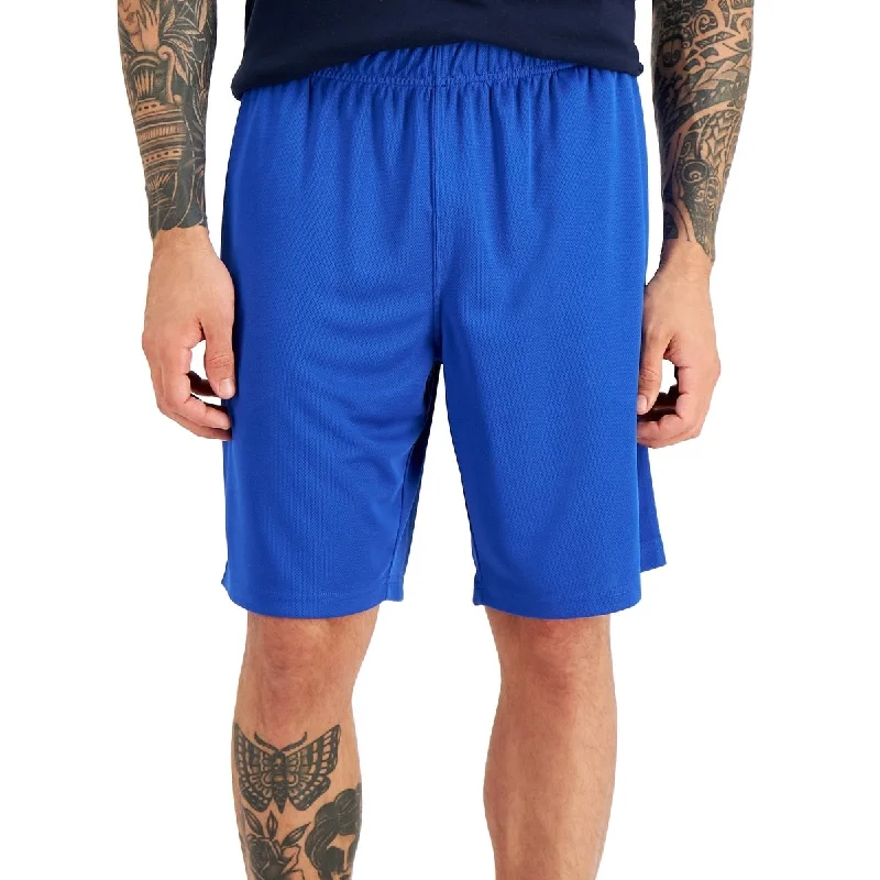 Men’s trendy utility trousers-Russell Athletic Men's Mesh Performance 9 Shorts Blue Size X-Large