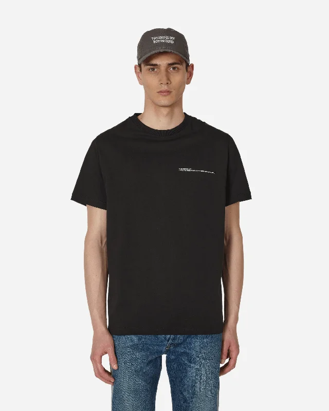 Men’s soft faded shirt-Slam Jam Basic T-Shirt Black