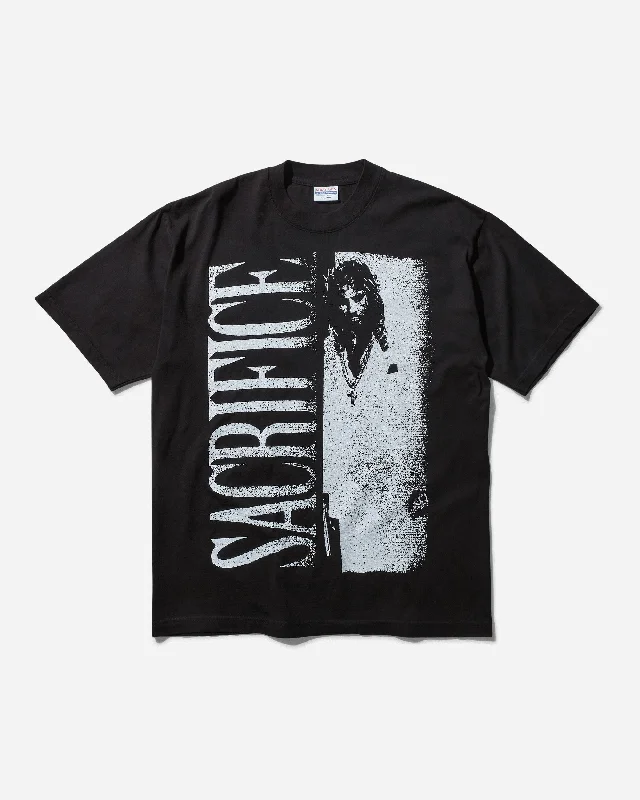 Men’s comfy floral tee-Men's Sacrifice T-Shirt Black