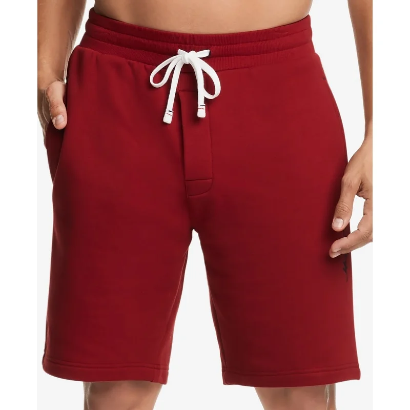 Men’s soft ripstop pants-Tommy Hilfiger Men's Modern Essentials Lounge Shorts Red Size Large