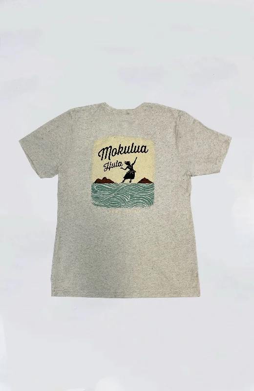 Men’s trendy camo top-Mokulua Hula - MH Mokulua Hula Premium Blend Tee